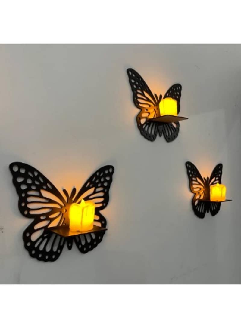 Butterfly Design Shelves - pack of 3 2