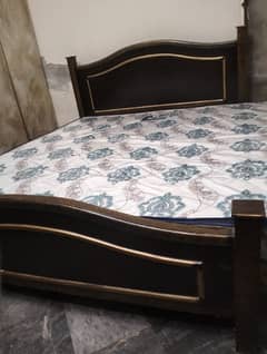 wooden bed