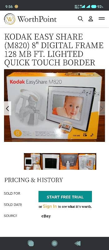 Kodak M 820 Digital photo frame 0