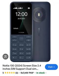 Nokia 130 condition 10/10 colour gray just 1 month used only Rs. 5K