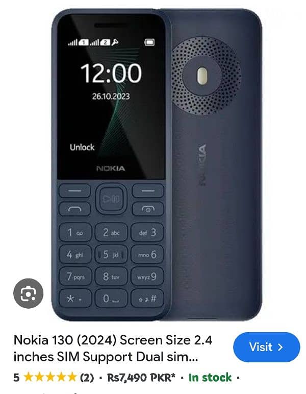 Nokia 130 condition 10/10 colour gray just 1 month used only Rs. 5K 0