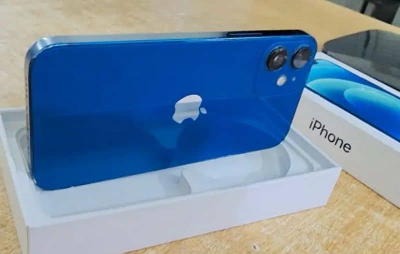 iPhone 12 mini blue colour call number 03359075409 2