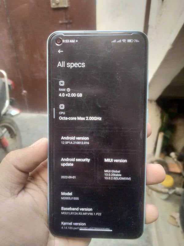 Redmi Note 9 [ 4+2/128 ] dual Sim PTA Approved 1