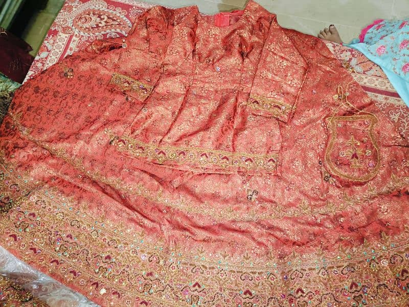 Bride Lehnga Laal Jora With Heavy Work 1