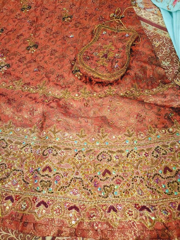 Bride Lehnga Laal Jora With Heavy Work 5