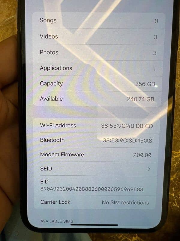 Iphone XS Max 256GB Factory Unlock 7