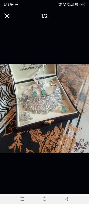 bridal jewelry set like new 0