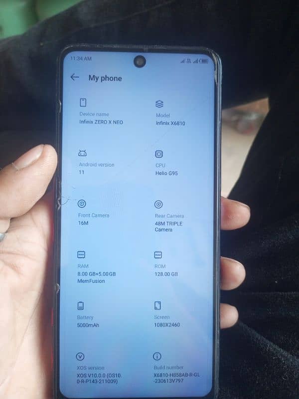 infinix zero x neo   8 gb ram 128 gb storage 4
