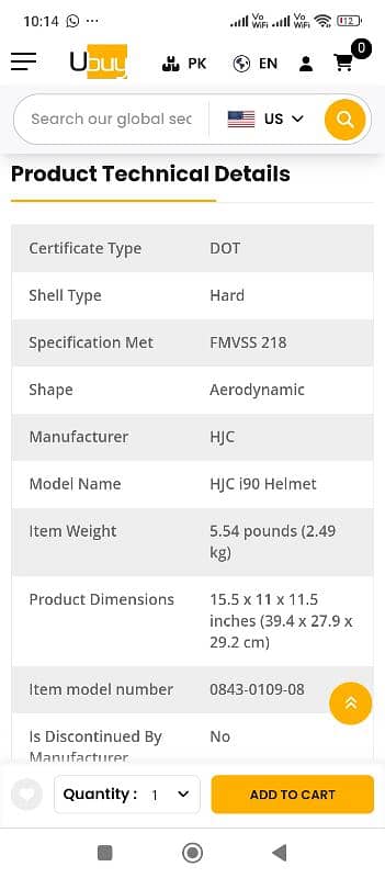 HJC Bluetooth i90 helmet 2