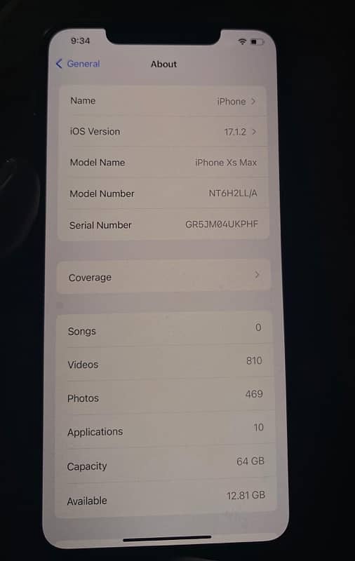 iPhone XS Max  64 GB 5