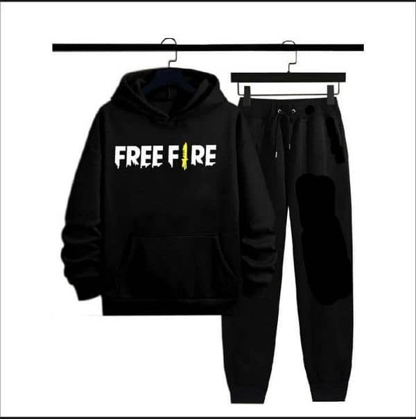 men's fleece hoodie tracksuit - 2 pcs 0