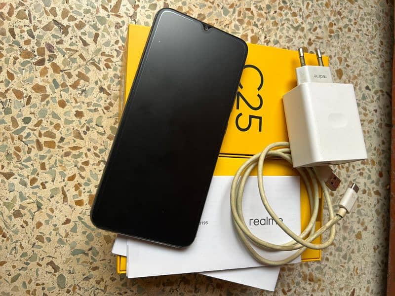 Realme c25s (4/128) 10/9 condition complete box 2