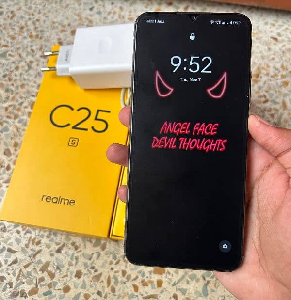 Realme c25s (4/128) 10/9 condition complete box 3