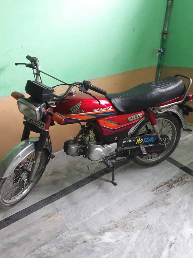 Honda CD 70 2012 Model Lahore number 6