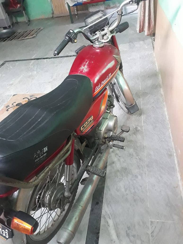 Honda CD 70 2012 Model Lahore number 7