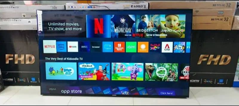 1 Year Warranty 55" 65" INCH SMART LED TV 4k voice control 0