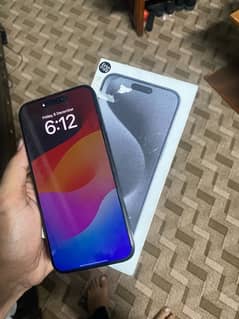 iPhone 15 Pro Max 512GB JV Non-PTA black color with box