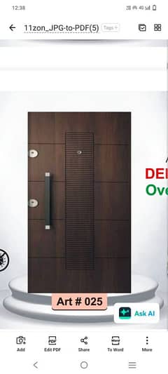 fiberglass door's Upvc doors Wood doors.