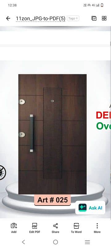 fiberglass door's Upvc doors Wood doors. 0