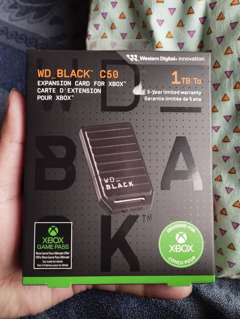 WD_BLACK C50, 1TB XBOX X/S EXPANSION CARD, BRAND NEW, NEGOTIABLE 0