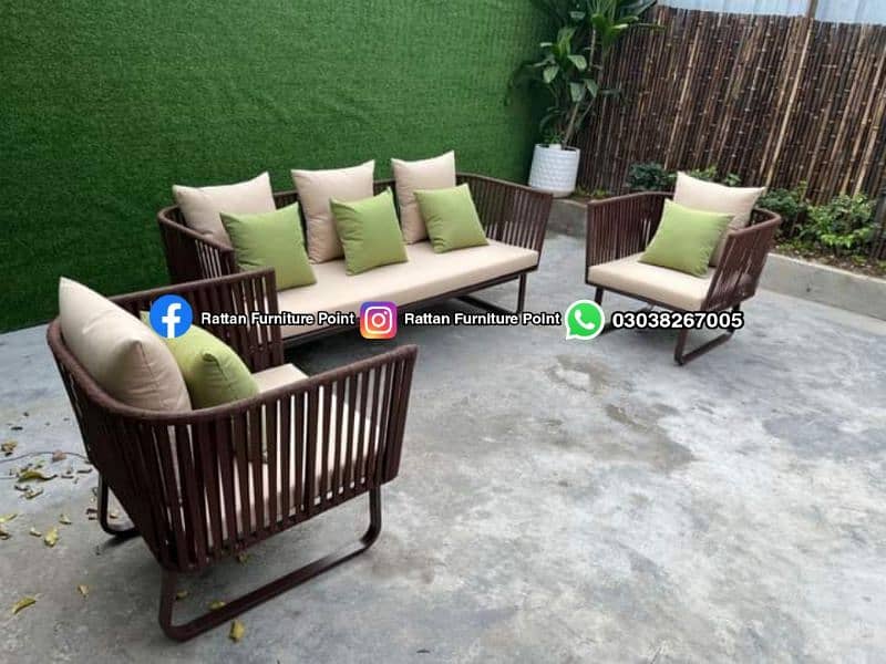 Outdoor rattan furniture Garden rooftop chair sofa swing 0