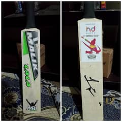 moin Khan signed bat