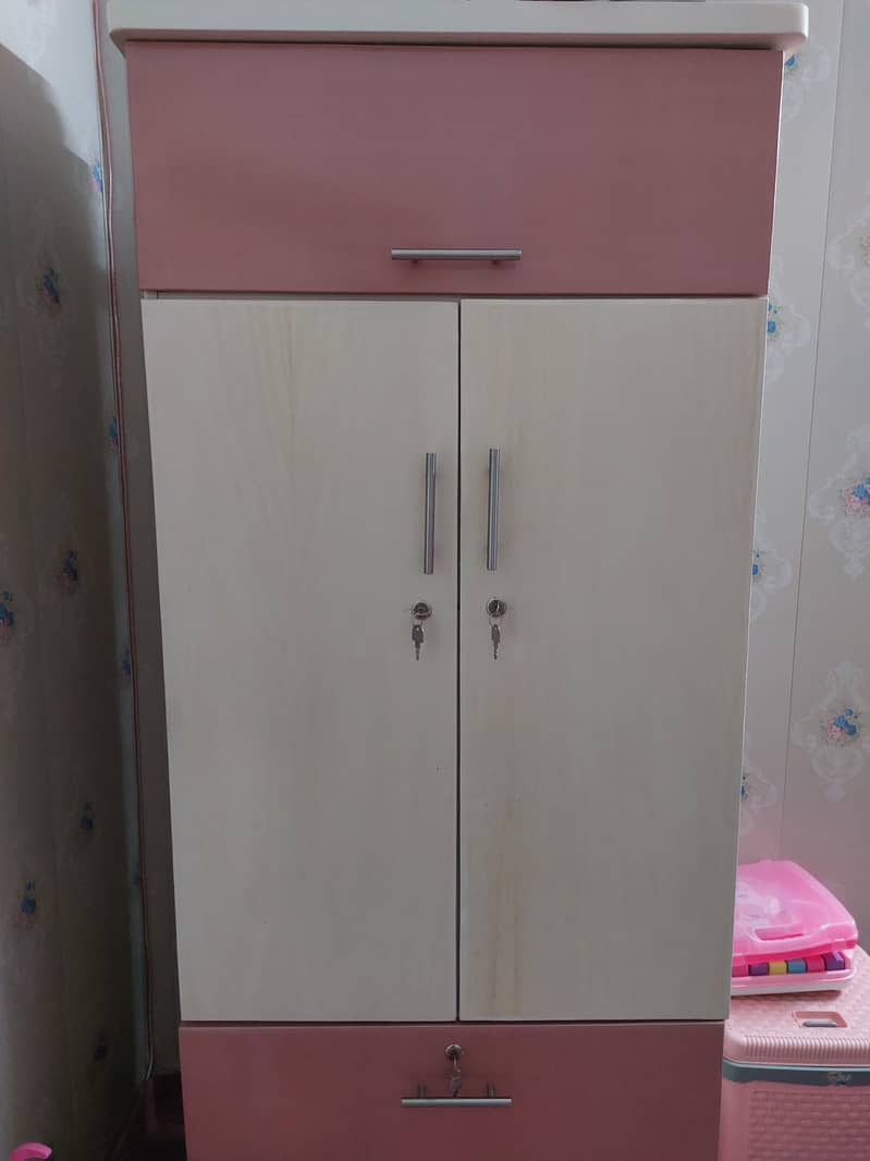 Wooden bed with wooden cupboard 4