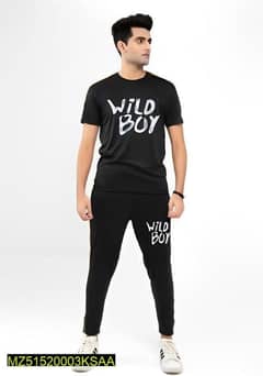 2 pcs T-Shirt and Trousers Black Colour Small size