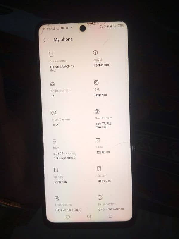 Tecno camon 19 5