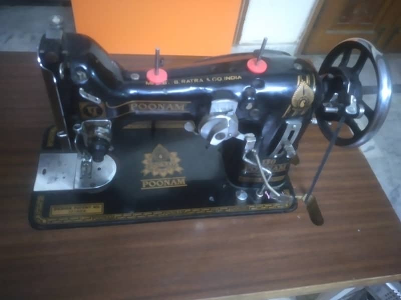 indian poonam  sewing + embroidery machine complete unit 3