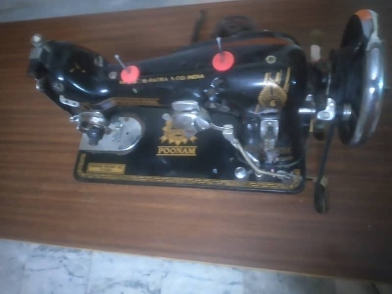 indian poonam  sewing + embroidery machine complete unit 4