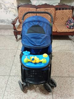 Blue Baby Pram Walker