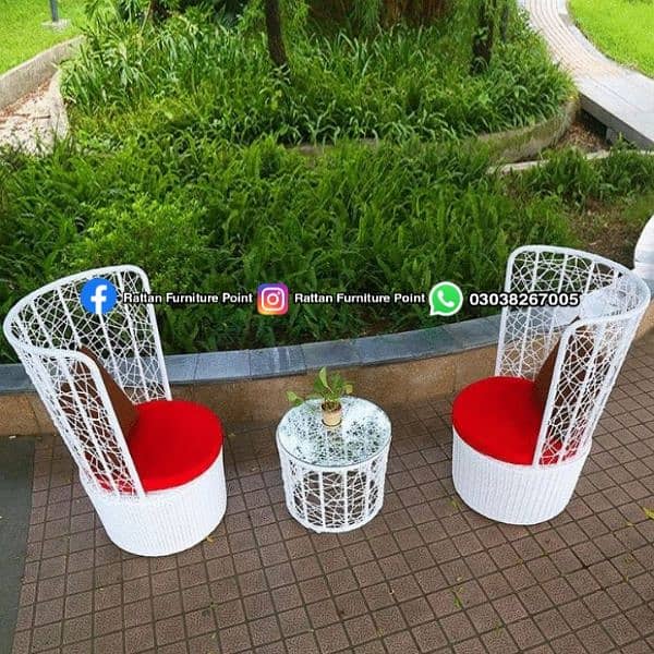 coffee set outdoor indoor garden rattan furniture 2