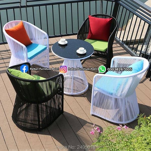 coffee set outdoor indoor garden rattan furniture 5