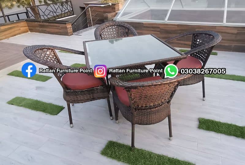 coffee set outdoor indoor garden rattan furniture 17