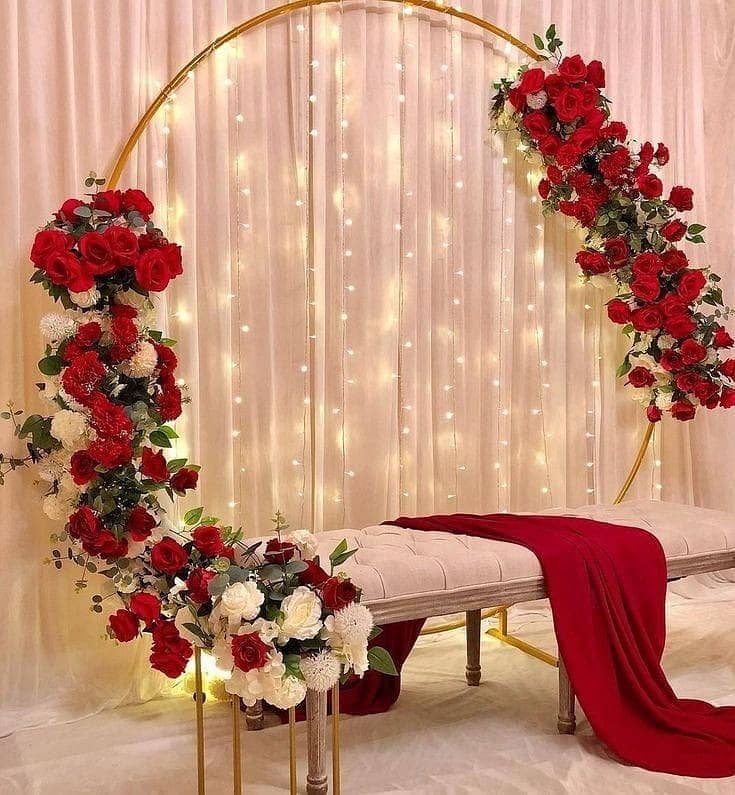 Nikkah decoration/barat decor/mehndi decor/event decoration/car decor 17