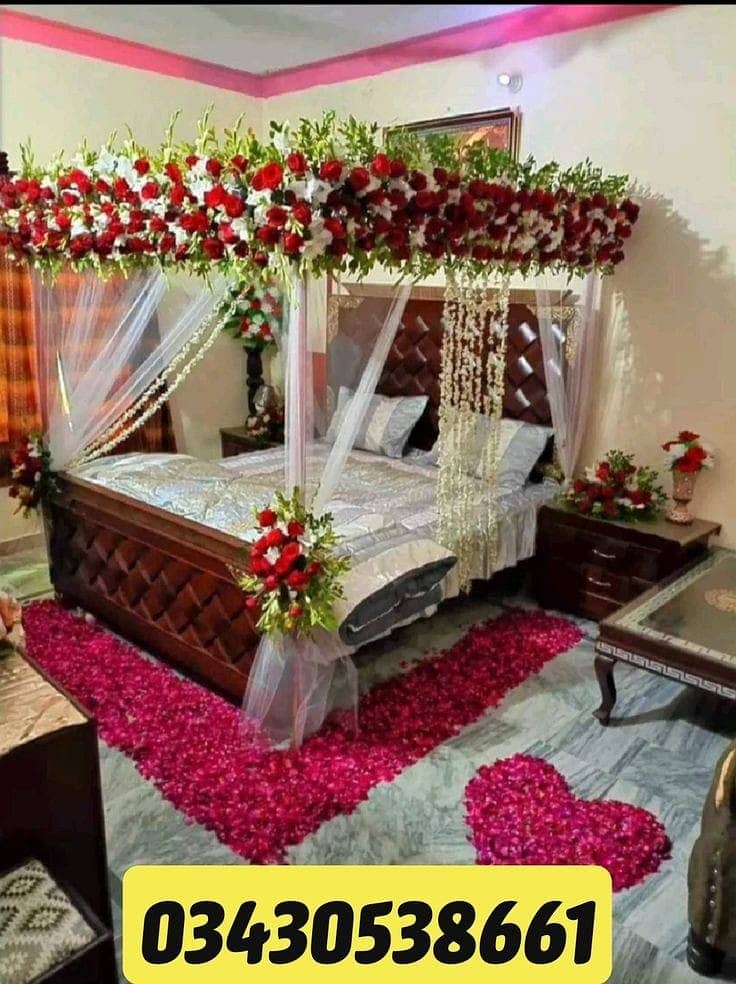 Nikkah decoration/barat decor/mehndi decor/event decoration/car decor 15