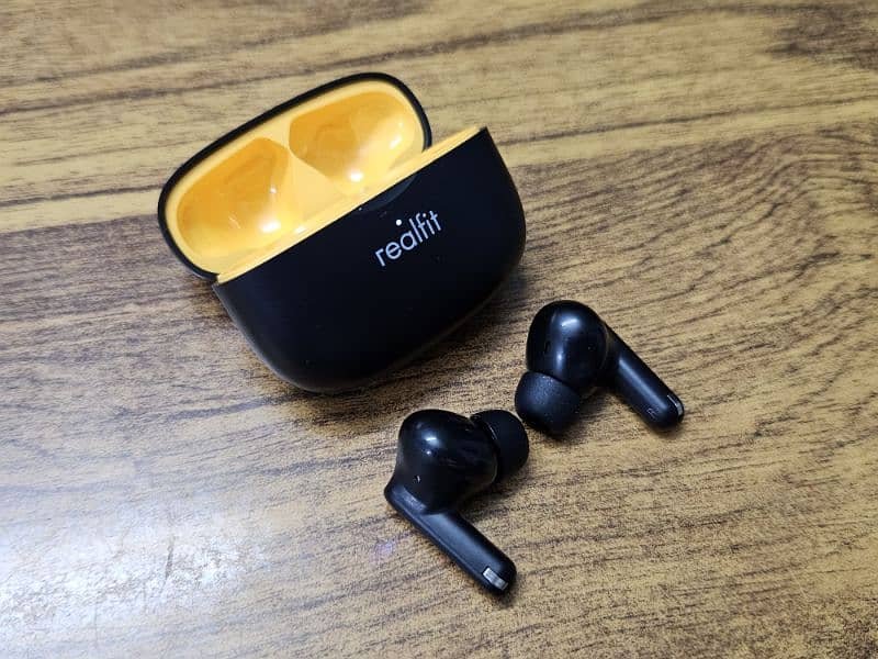 Black and Yellow ANC Air Pods 1