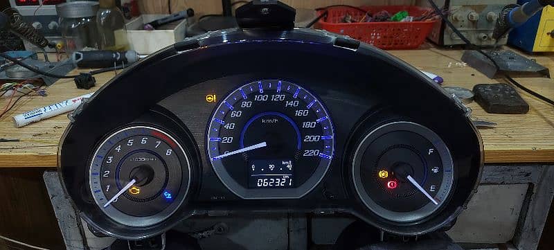 City 2018 Blue Speedometer 2