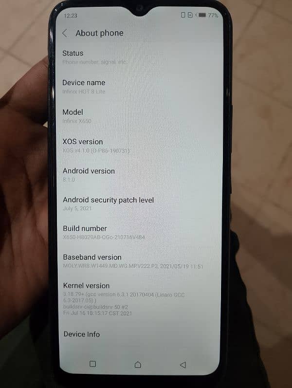 Infinix Hot 8 Lite Mobile 6