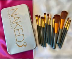 _Aجwa Queen Cosmetics_ Naked 12pcs Tin Brush Set Price 700/-