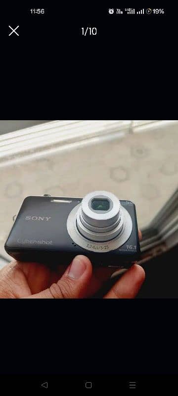 SONY CYBER SHOT CAMERA E37 BLACK NOIR 1