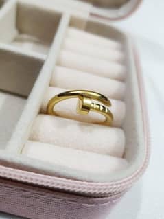 Golden Nail Ring