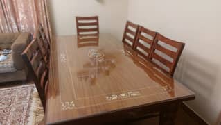 Dining Table & 7 Seaters Sofa Set for sale in karachi