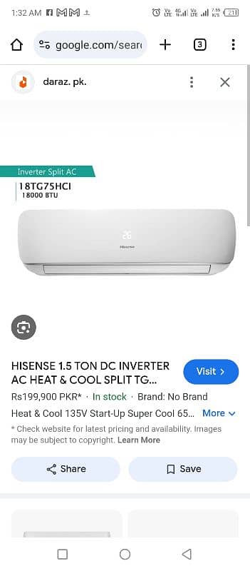 Hisense 1.5ton 7