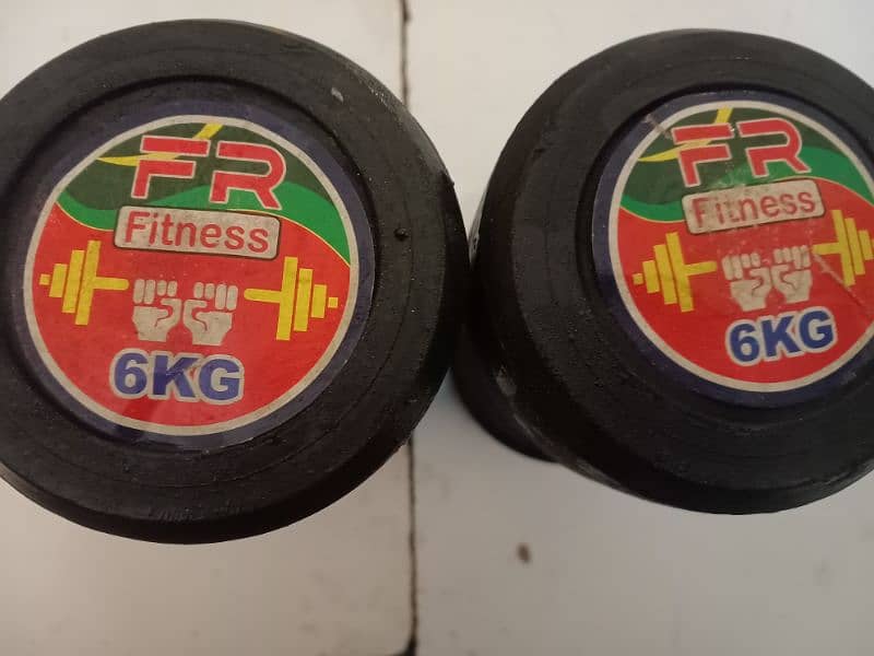 FR Fitness 6kg dumbbells set for sell 1