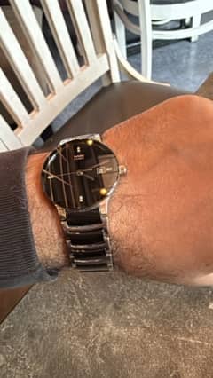 Rado Centrix Automatic 8 Diamonds original  Swiss watch Two tone