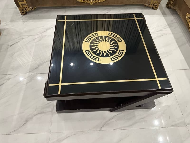 Versace coffee table, centre table, versace glass top 0