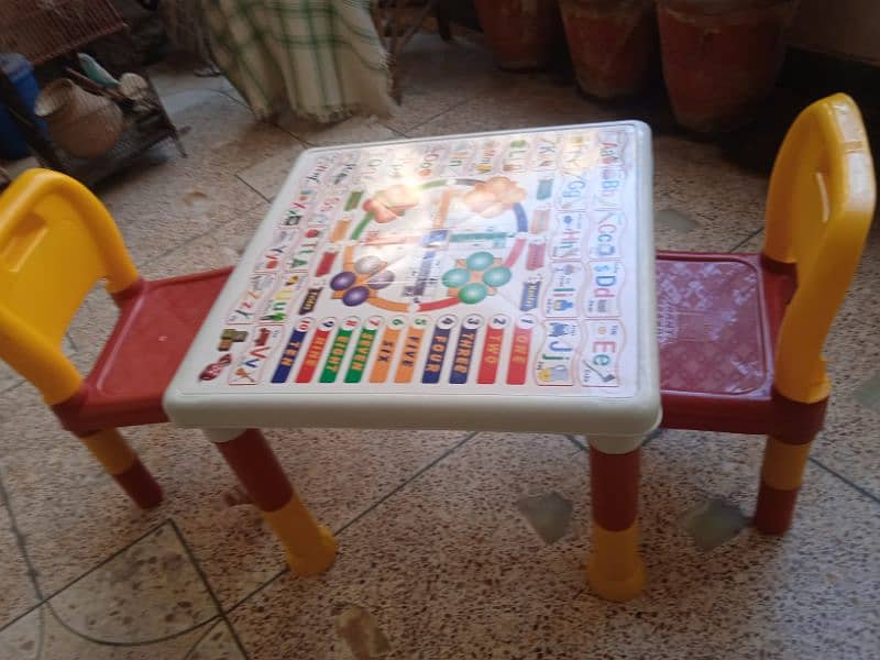 Two Chairs and Table for Kids 1