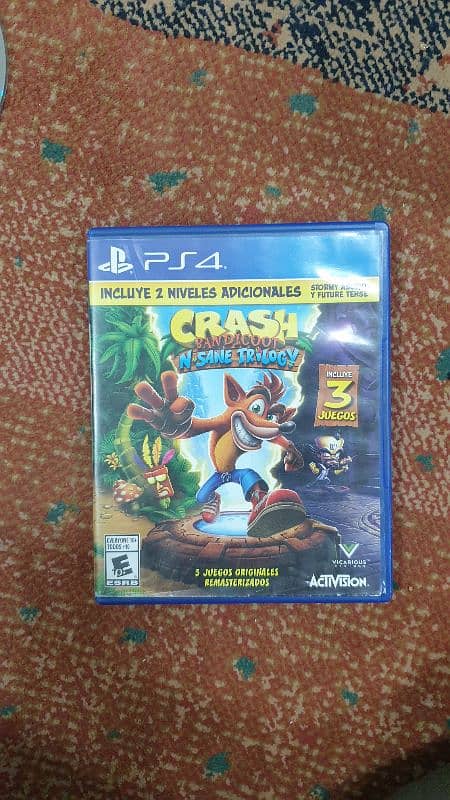 Play station original  CD  game. Crash Bandicoot N'sane trilogy. 2